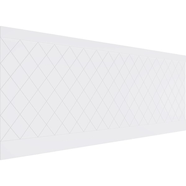 Ekena Millwork 40"H x 94 1/2"W Checkerboard PVC Wainscot Paneling Kit WPK40X94CBD - main